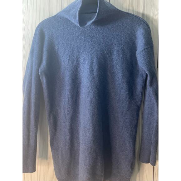 Lauren Ralph Lauren Women’s Cashmere Blue Turtleneck Sweater Small - Picture 1 of 6